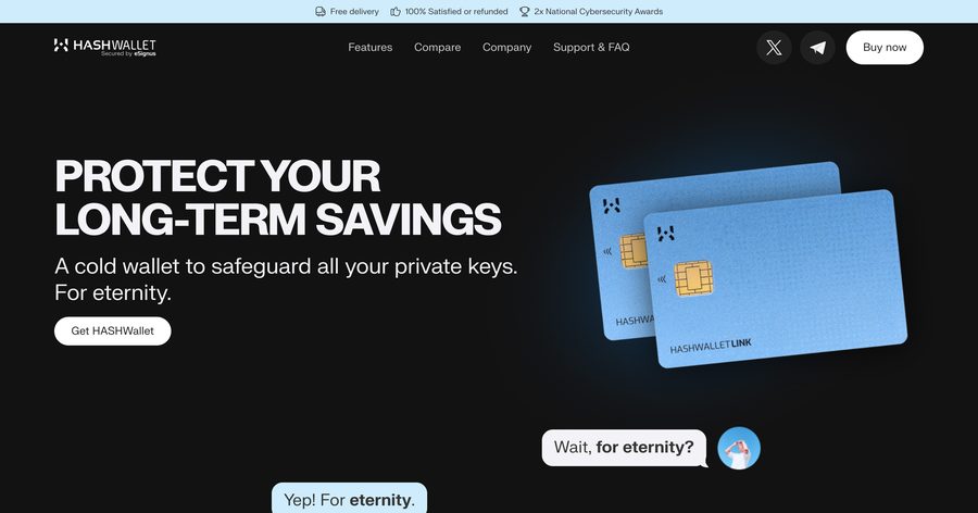 The Hashwallet website